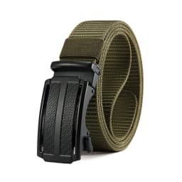 New Golf Sports Elastic Belt Tactical Belt Metal Automatic Buckle Tough Stretch Nylon Men Military Belt