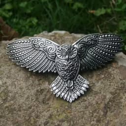 Viking Owl Hair Clip Vintage Trendy Personality Women's Accessory Party Jewelry Valentine Mother Birthday Gift
