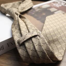 8cm Width Brown Colorful Printed Neckties Mens Silky Polyester Yellow Flower Neck Tie Business Casual Shirt Accessories Cravat