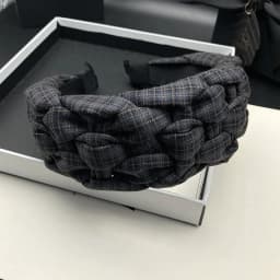 Retro Hand Woven Hair Clip, Women's High Skull Top Shopping Headband, Hair Accessories, Pressed Hair, Face Wash Headband