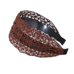 Fashion Vintage Lace Hair Hoop Anti Slip Hollow Lace Hairband Head Wrap Hair Accessories Elegant Women's Wide Headband Daily Use