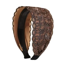 Fashion Vintage Lace Hair Hoop Anti Slip Hollow Lace Hairband Head Wrap Hair Accessories Elegant Women's Wide Headband Daily Use