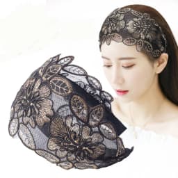 Fashion Vintage Lace Hair Hoop Anti Slip Hollow Lace Hairband Head Wrap Hair Accessories Elegant Women's Wide Headband Daily Use