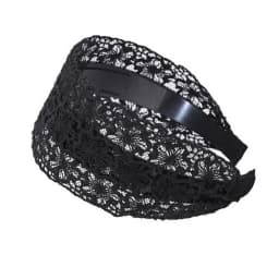 Fashion Vintage Lace Hair Hoop Anti Slip Hollow Lace Hairband Head Wrap Hair Accessories Elegant Women's Wide Headband Daily Use