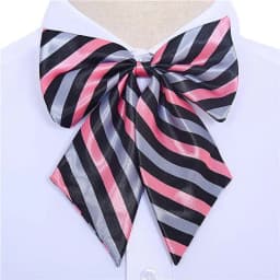 Stripe Airline Stewardess Necktie Korean Style Dots Bowknot Neckties Shirt Accessory Bank Teller Neck Tie
