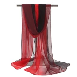Summer Sun Protection Scarf Gradient Solid Color Soft Shawls Anti-sunburn Long Pashmina Women