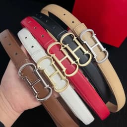 New Women's Belt Elegant Gold Letter Buckle Suitable For Daily Decoration Fashionable Belt Female