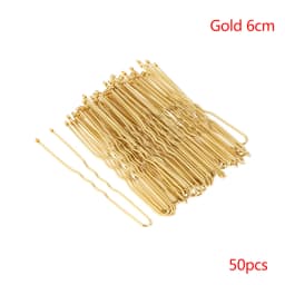 50PCS/Bag 6cm/7cm U Shaped Alloy Hairpins Waved Hair Clips Simple Metal Bobby Pins Barrettes Bridal Hairstyle Tools Hair Pins