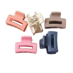 20 PCs Solid Color Matte Hollow Hair Claw Clip Candy Color Catch Barrettes Stylish Hair Accessories Suitable for Women