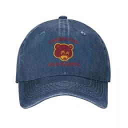 I Miss The Old Kanye West Baseball Cap College Dropout Bear Distressed Washed Hats Cap Outdoor Running Golf Gift Snapback Cap