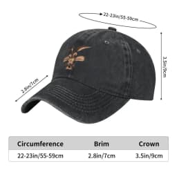Unisex Wile E. Coyote Hats Classic Distressed Washed Cartoon Baseball Cap Adjustable