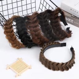 1PC Fishbone Braid Wig Headband High-end Light Luxury Braid Hair Decoration Special Daily Accessories All-season