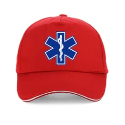 Star of Life Print Hat Cap EMT Paramedic Emergency Medicine Baseball Cap support for those emergency medical profession hats