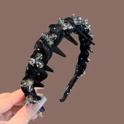 1Pcs Elegant Temperament Rhinestone Design Hairband For Women Daily Wear Headwear Non Slip Wash Face Headband Hair Accessories