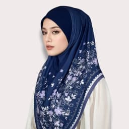 Breathable Eid Al-Fitr Long Floral Turban Cotton Adjustable Printed Arab Lady Headscarf Versatile Elastic Hijab Head Wrap Women