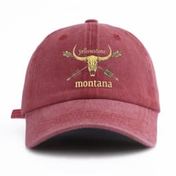 1pc MONTANA Print Washed Baseball Cap for Adults, Minimalist Retro Style Casual Soft Adjustable Dad Hat, Perfect As Gift