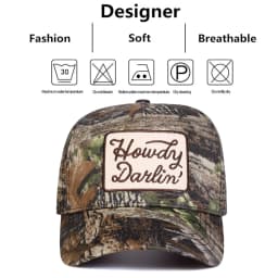 Unisex HOWDY DARLIN Embroidery Baseball Caps Spring and Autumn Outdoor Adjustable Casual Hats Sunscreen Hat Sports Cap