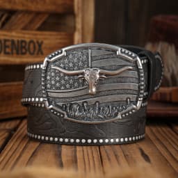 A PU Belt Suitable for Both Men and Women, Combining the Style of Western Denim and Retro, Is Perfect for Daily Casual Outings