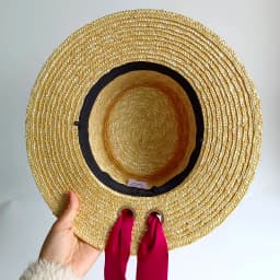 Summer Straw Hat with Red Streamers Delicate weaving Straw Hat Webbing ribbon hat sombreros Beach Hat sombreros para mujer