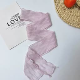 Folded Pure Color Long Scarf for Women Summer Season Decorative Hot Girl Youth Fashion Korean Style Rectangle Shape Scarf
