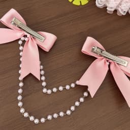 1 Piece Pearl Bow Hair Accessory – Hair Clip, Hairpin, and Chain, Suitable for Women with Thick or Thin Hair The Perfect Gift for Women