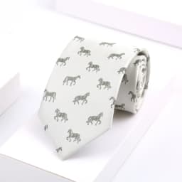Novelty Men's Floral Tie 8CM Horse Printed Neck Ties Fashion Polyester Necktie Wedding Business Party Suit Dress Gravatas Gift