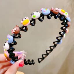 Cute Hair Hoop for Baby Girls, Non-slip Wave Headband with Teeth, Kids Hair Accessories for Bangs & Broken Hair Styling