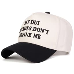 Unisex MY DUI CHARGES Letter Embroidery Baseball Caps Spring Autumn Outdoor Adjustable Casual Hats Sunscreen Hat Sports Cap