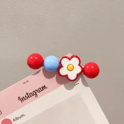 2PCS Sweet Candy Flower Bow Hair Clip Side Bangs Clip Cute Hairpin Barrettes for Women Daily Hair Accessories Gift