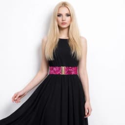 60cm Elastic Sequin Stretch Belt Gold Buckle Disc Eye Catching Shinny Waistband Versatile Professional Women's Belt Dresses