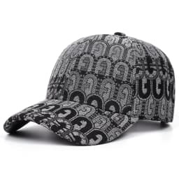 Ethnic Style Four-Season Hard-Top Baseball Cap Fully Printed Casual Sun Protection Visor Duckbill Cap