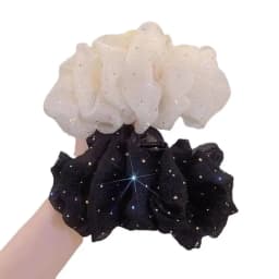 1Pcs/Princess Polka Dot Star Bubble Hair Clip for Girls Back of Head Bun Hairdo Butterfly Knot Hair Accessory Shark Clip Hairpin