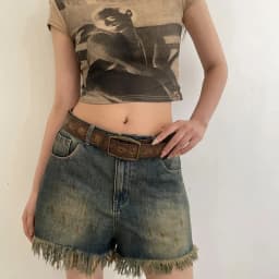 2026 New Retro Y2K Belt WOMEN'S New National Wind Belt with Jeans Belt Senior Sense of Brown