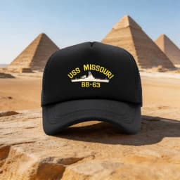 2026 All Seasons Unisex Lightweight Mesh Baseball Cap USS Missouri Battleship Outdoor Individual Style Cap