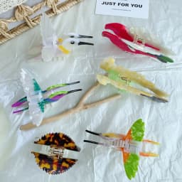 Novelty Bird & Hedgehog Acetate Hair Claw Clips, Whimsical Hummingbird Parrot Shark Clips for Women Girls