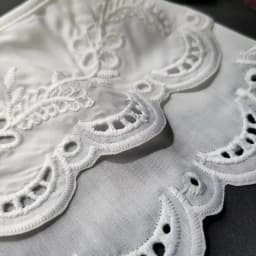 Women's White Embroidered Fake Collar, Double Layered Doll Neck, Fashionable Decorative Shawl with Shoulder Straps