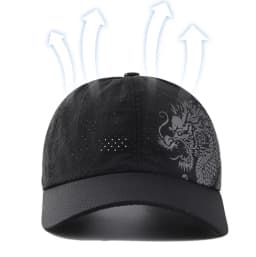 1 pcs Men's Printed Chinese Style Dragon Pattern Quick-Drying Mesh Baseball Cap Outdoor Leisure Fashion Sun Protection