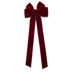 Velvet Hair Clip for Women Elegant Handmade Black Red Green Double Bows Barrette Pin Long Tassel Hair Accessories Christmas Gift