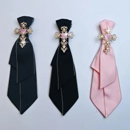A Handcrafted, Noble and Elegant Women's Bow Tie in a Business and Campus Style, Suitable for Daily Fashion Wear, Business Gatherings, Event Performances, Program Hosting, Cosplay, Etc