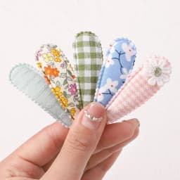 10pcs/set Flower Print Cotton Hair Clips for Baby Kids Fabric Plaid BB Hairpins Todller Hairgripe Headwear Hair Accessories