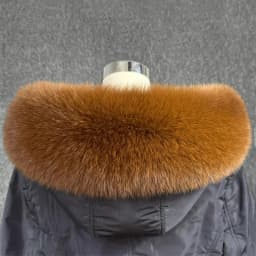 Real Fox Fur Collar Women Universal Hat Strip Down Jacket Fur Collar Winter Warm Fur Scarf Shawl Luxury Neck Warmer Fur Scarf