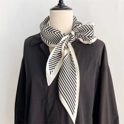 Fashion Luxury Women Triangle Twill Silk Scarf Stripe Print Designer Long Ribbon Scarves Neckerchief