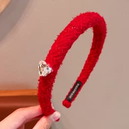 2026 New Children Red Colors Bowknot Ornament Headband Headwears Girls Fashion Acrylic Hair Hoop Headbands Kids Hair Accessories