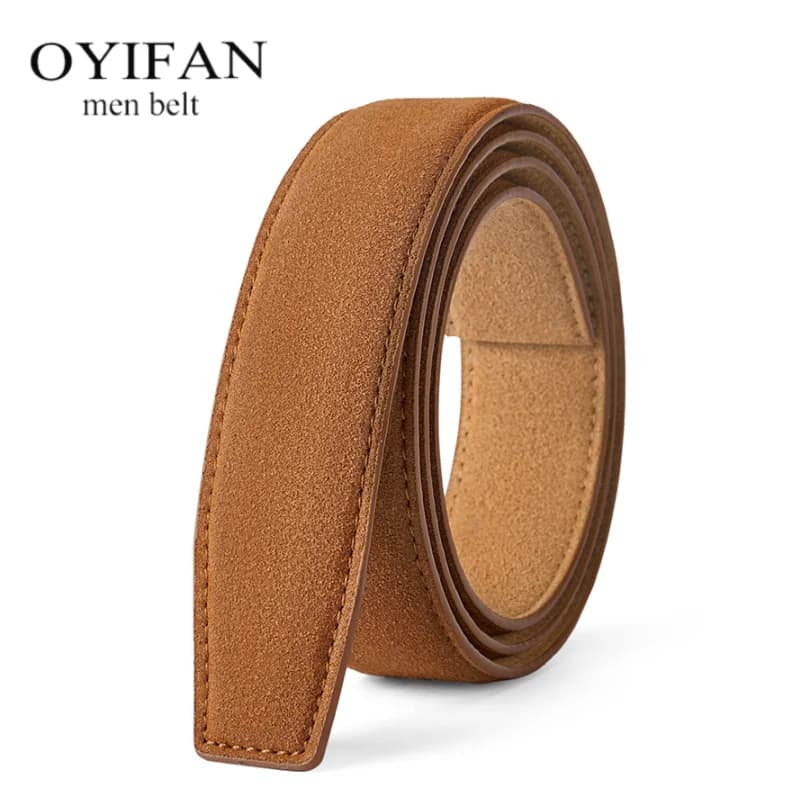 3.5cm Unisex Belt Suede Design Popular Style Designer Belts Soft Leather Suitable for Automatic Buckle