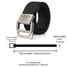 Men Belts Automatic Buckle Metal Webbing Belts for Men Women Canvas Nylon High Quality Strap Casual Outdoor Sports Students