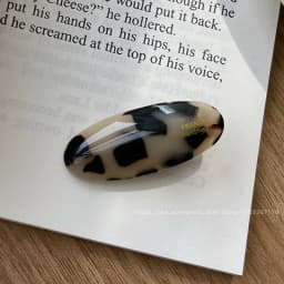 Fever blogger's same elliptical small hair clip, Korean French side clip, retro bangs clip, duckbill clip cute temperament