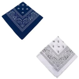 1/2pcs Men Women Cotton Bandana Hairband Cowboy Mens Biker Sports Headwear Wrist Hairwrap Single Sided Head Wrap Scarf Paisley