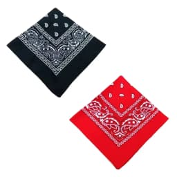 1/2pcs Men Women Cotton Bandana Hairband Cowboy Mens Biker Sports Headwear Wrist Hairwrap Single Sided Head Wrap Scarf Paisley