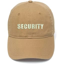 Lyprerazy Men's Baseball Cap Security Officer Guard Embroidery Hat Cotton Embroidered Casual Baseball Caps