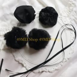 49MD Chunli Hair Bun Covers Headwear Hair Hoop Handmade Cosplay Accessories Chun Cosplay Women's Superior Street Figh